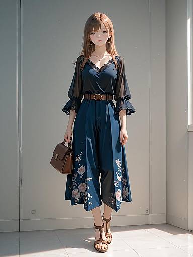 Chic Casual Outfit Full Body Shot