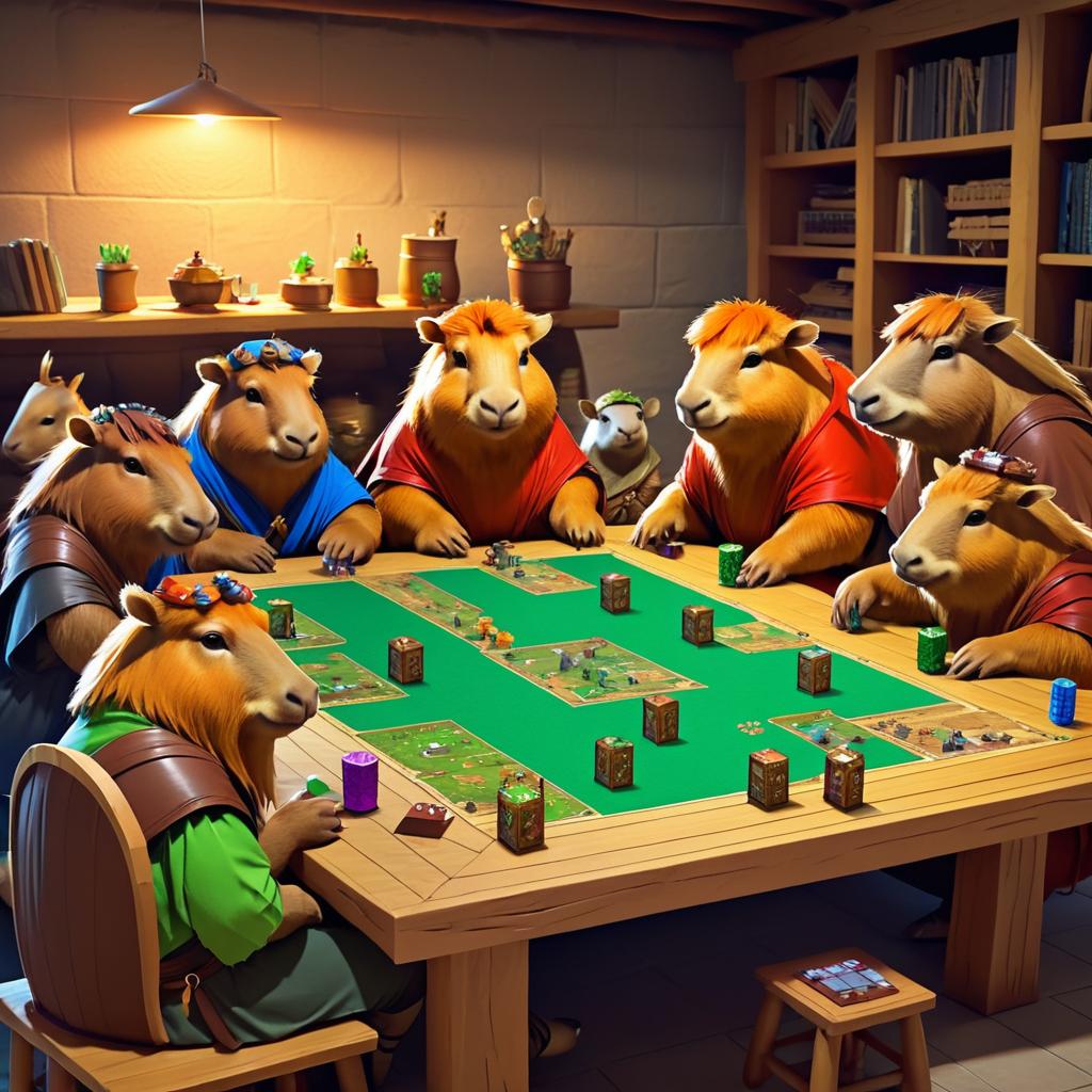 Capybaras' Cozy D&D Game Night