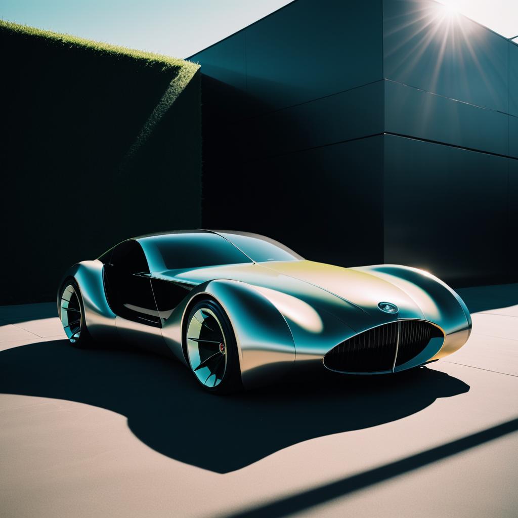 Amorphous Concept Car with Cinematic Lighting