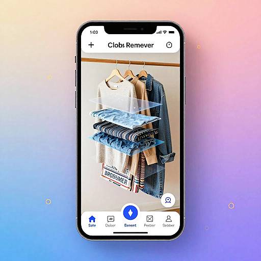Photograph of a smartphone displaying the 