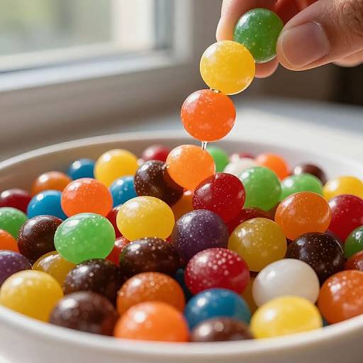 Colorful Candy Mix Close-Up