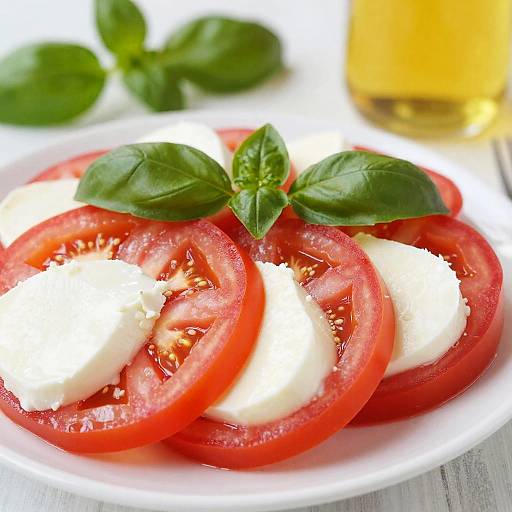Fresh Caprese Salad Close-Up