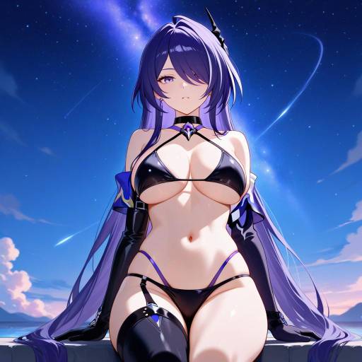 Flirty Cowboy Shot Under Starry Sky