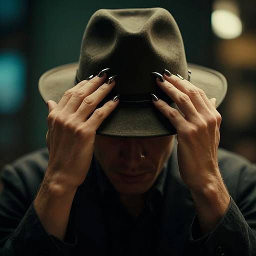 Cinematic Photo of Man with Hat