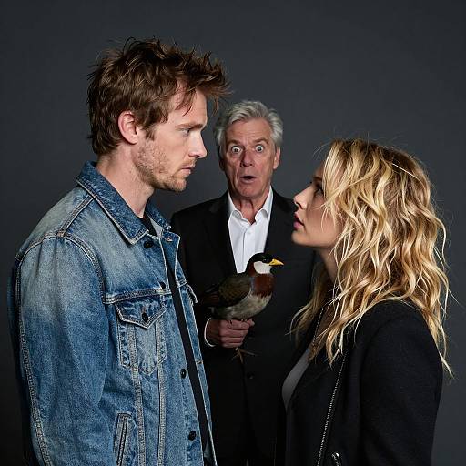 Dramatic Portrait of Three Unique Individuals