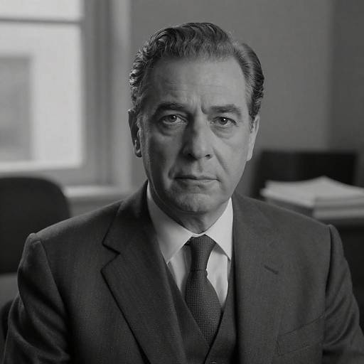 Serious Portrait of a Middle-Aged Man