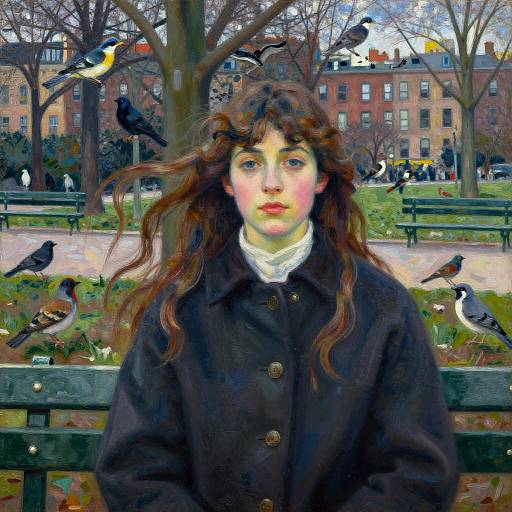 Double Exposure City Park Portrait