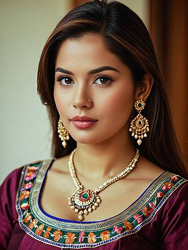 Elegant Paithani Blouse Portrait