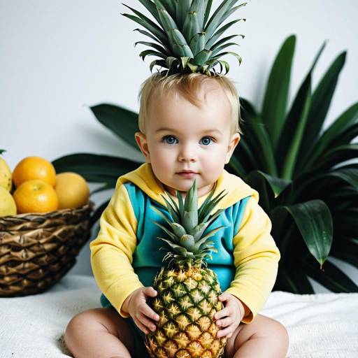 Adorable Infant Pineapple Costume Portrait