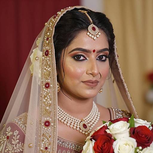 Elegant Indian Bride in Traditional Attire
