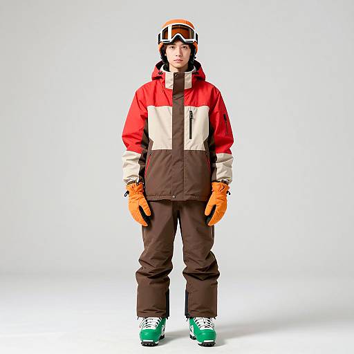 Young Person in Ski Apparel Standing