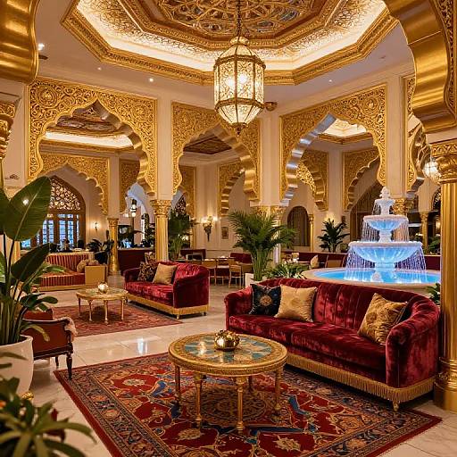 Luxurious Princess Jasmine Arabian Lounge