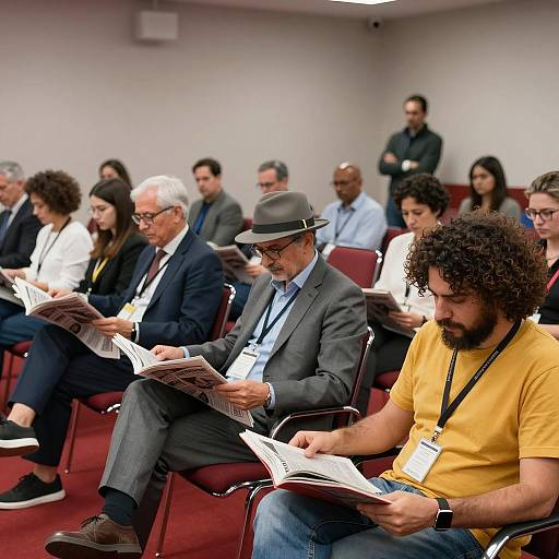Dynamic Conference Room Scene with Attendees