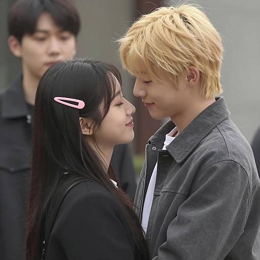 Emotional Embrace of Two People