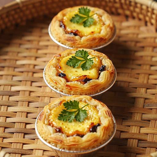 Golden Pastries with Fresh Parsley