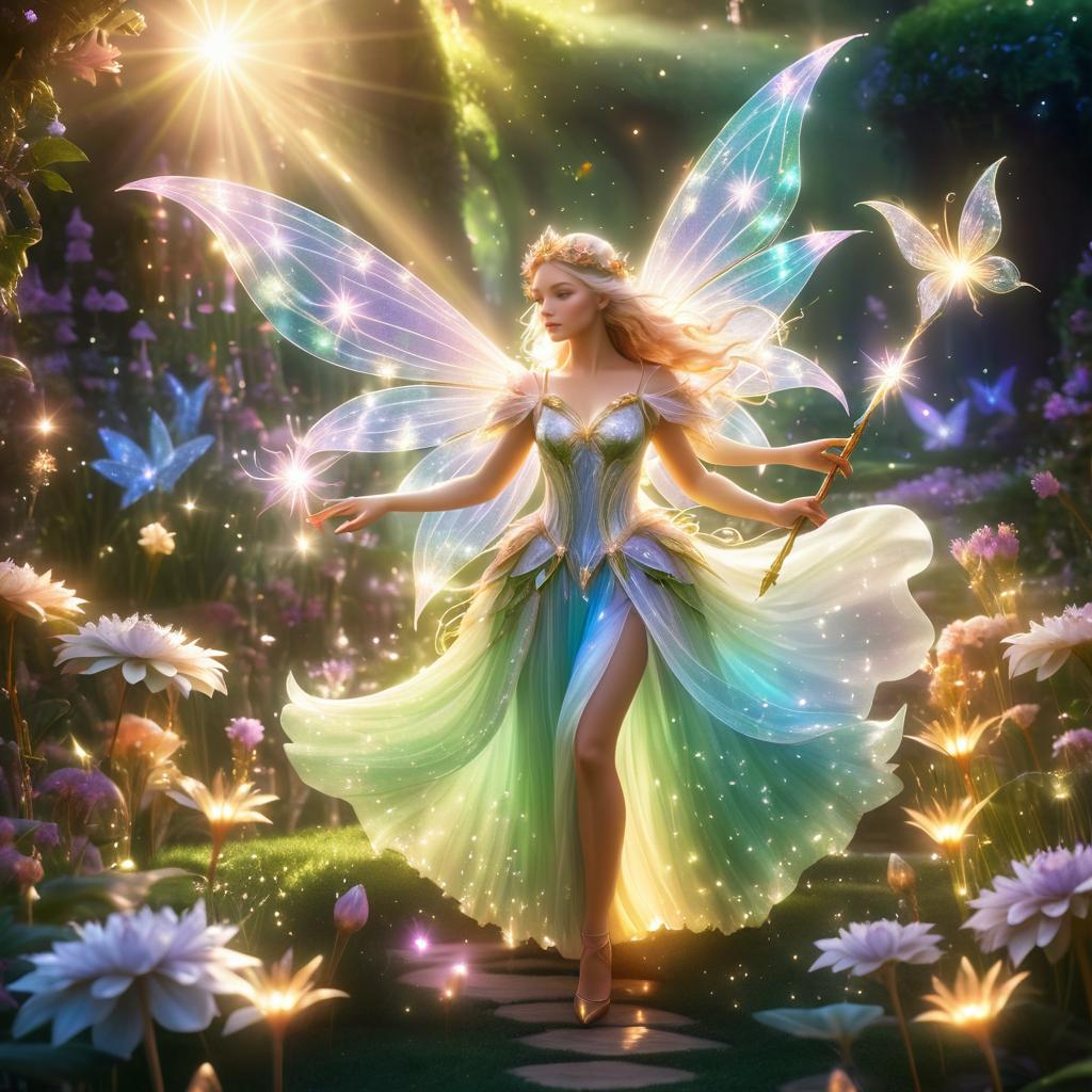 Enchanting Fairy in a Magical Garden