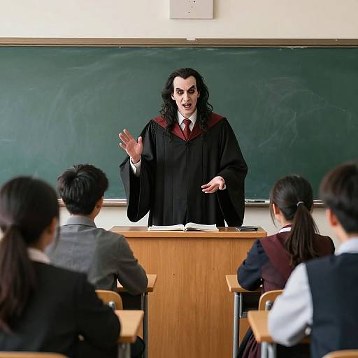 Evil Professor Teaching Deception