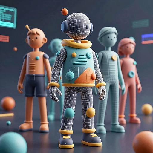 AI 3D Abstract Digital Avatars