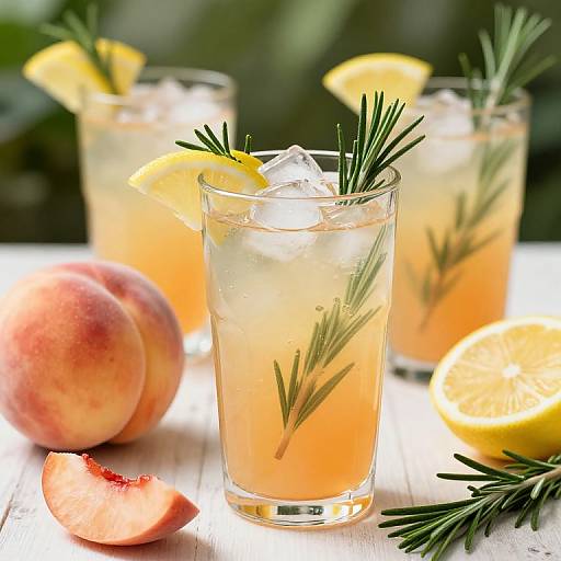 Summer Serenity with Peach and Rosemary