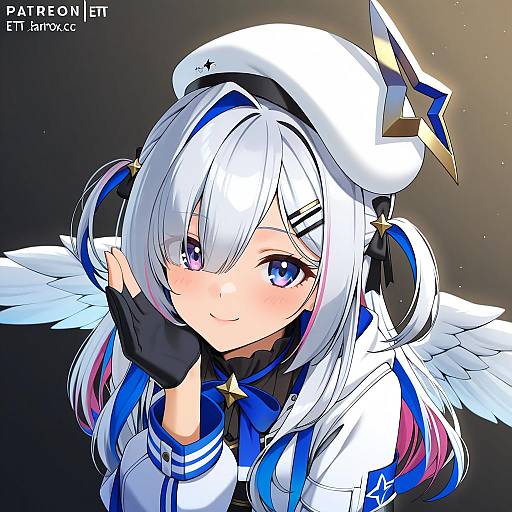 Illustration of Amane kanata (work), hololive in the style of Ett