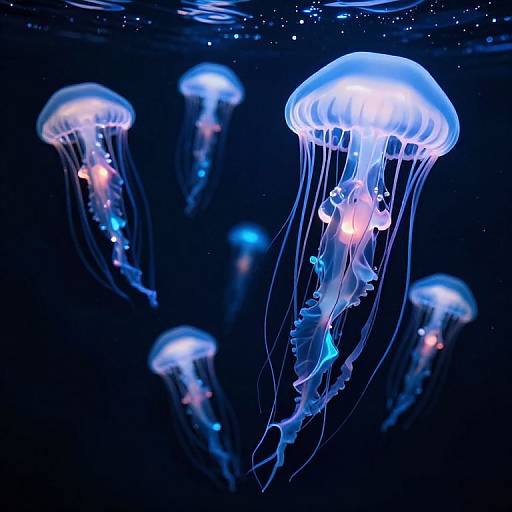 Bioluminescent Jellyfish Orchestra Symphony