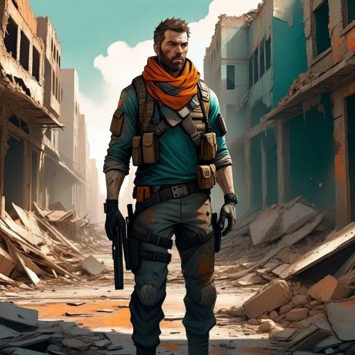 Post-Apocalyptic Male Survivor Art