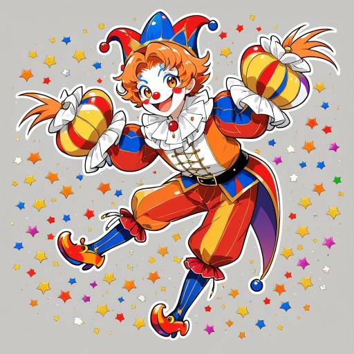 Quirky Gentleman in Flamboyant Masquerade Quirky Gentleman in Flamboyant Masquerade