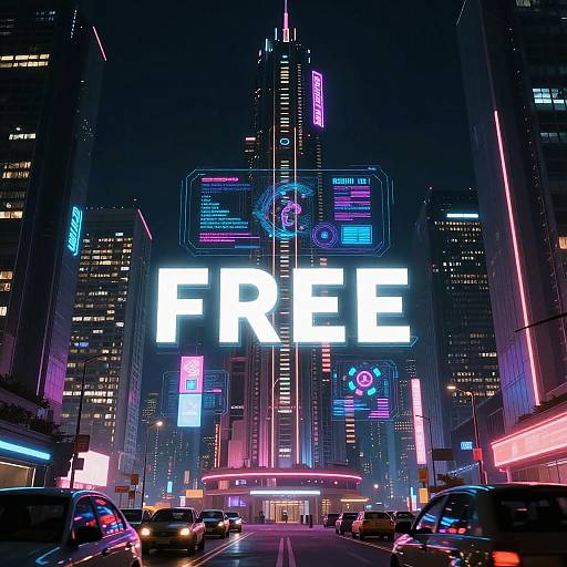 Futuristic Cyberpunk Movie Poster Generator