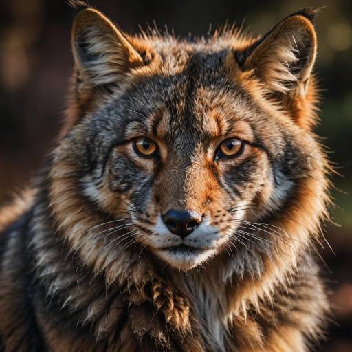 Photorealistic Fur Portrait in Warm Light