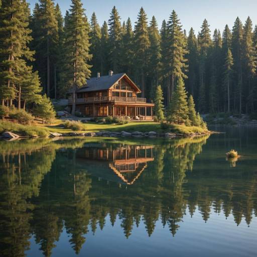 Tranquil Lakeside Cabin in Nature Tranquil Lakeside Cabin in Nature
