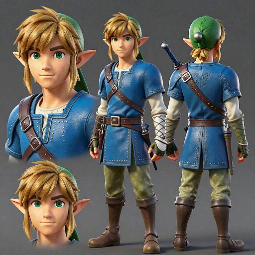 CGI character design of Link from 