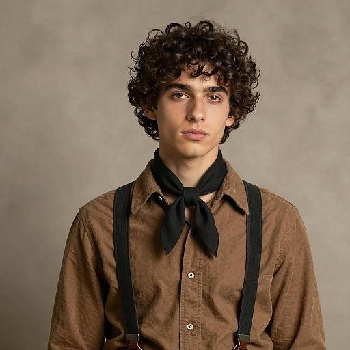 Vintage Fashion Portrait of a Young Man