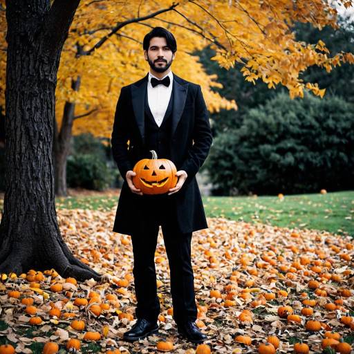 Solo Halloween Costume with Jack-o'-Lantern