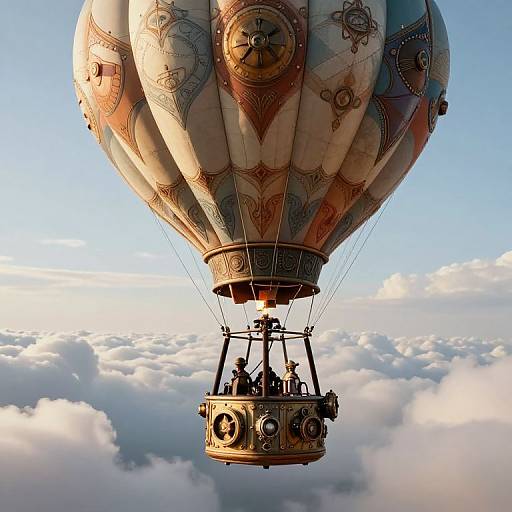 Steampunk Hot Air Balloon Fantasy