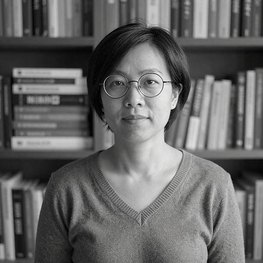 Portrait of an Asian Woman in Monochrome