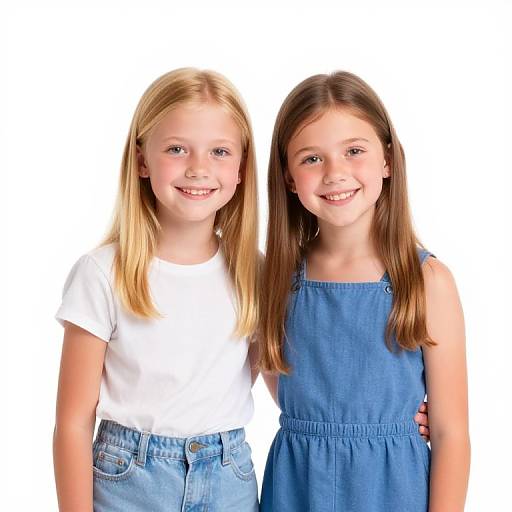 Smiling 9-Year-Old Girl in Wes Anderson Pixar Style