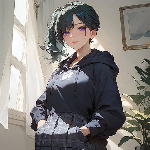 UbelFrieren Girl with Purple Eyes