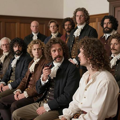 18th Century Gathering of Distinguished Men