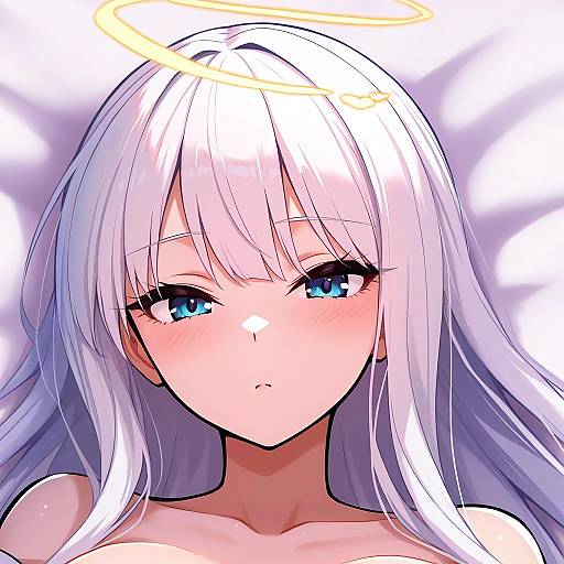 Illustration of Angel girl (shimmer), original in the style of Wisespeak