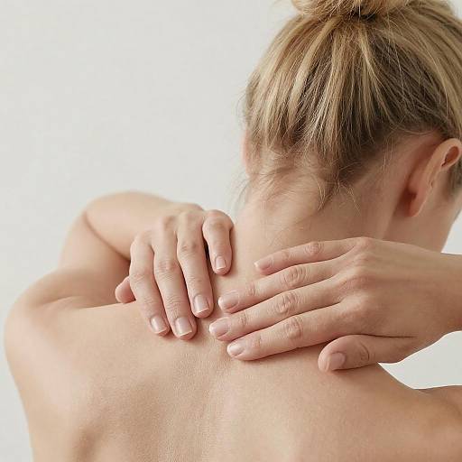 Serene Neck Massage: Back View Photography