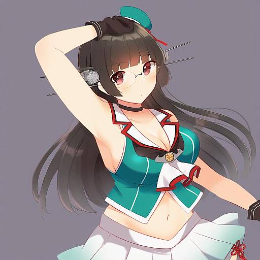 Illustration of Choukai kai ni (kancolle), kantai collection in the style of Nagomi (mokatitk)