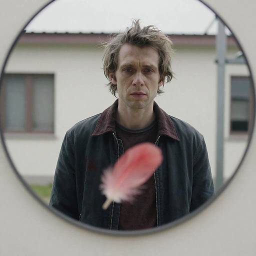 Surreal Reflection of a Troubled Man