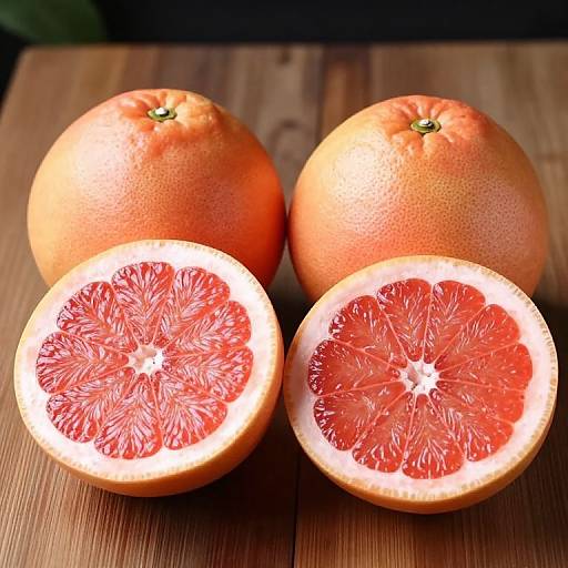 Vibrant Ruby Red Grapefruit Display