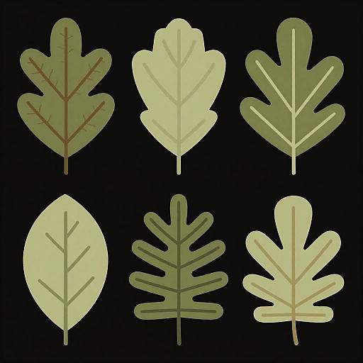 Unique Forest Leaves Game Asset