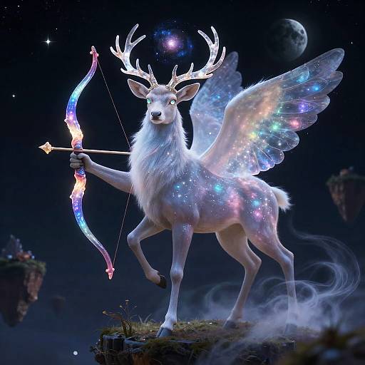 Seraphic Stag with Galactic Halo