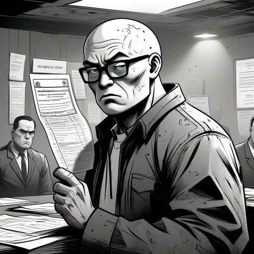 Worried Wojak in Gritty Noir Style