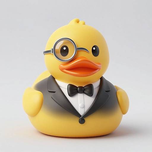 Dapper Rubber Ducky Portrait