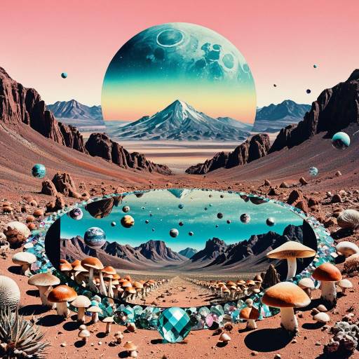 Surreal Psychedelic Collage Art Surreal Psychedelic Collage Art