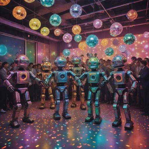 Dancing Robots at a Retro Party
