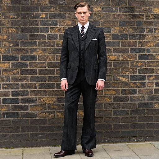 1940s British Gentleman Style Pose